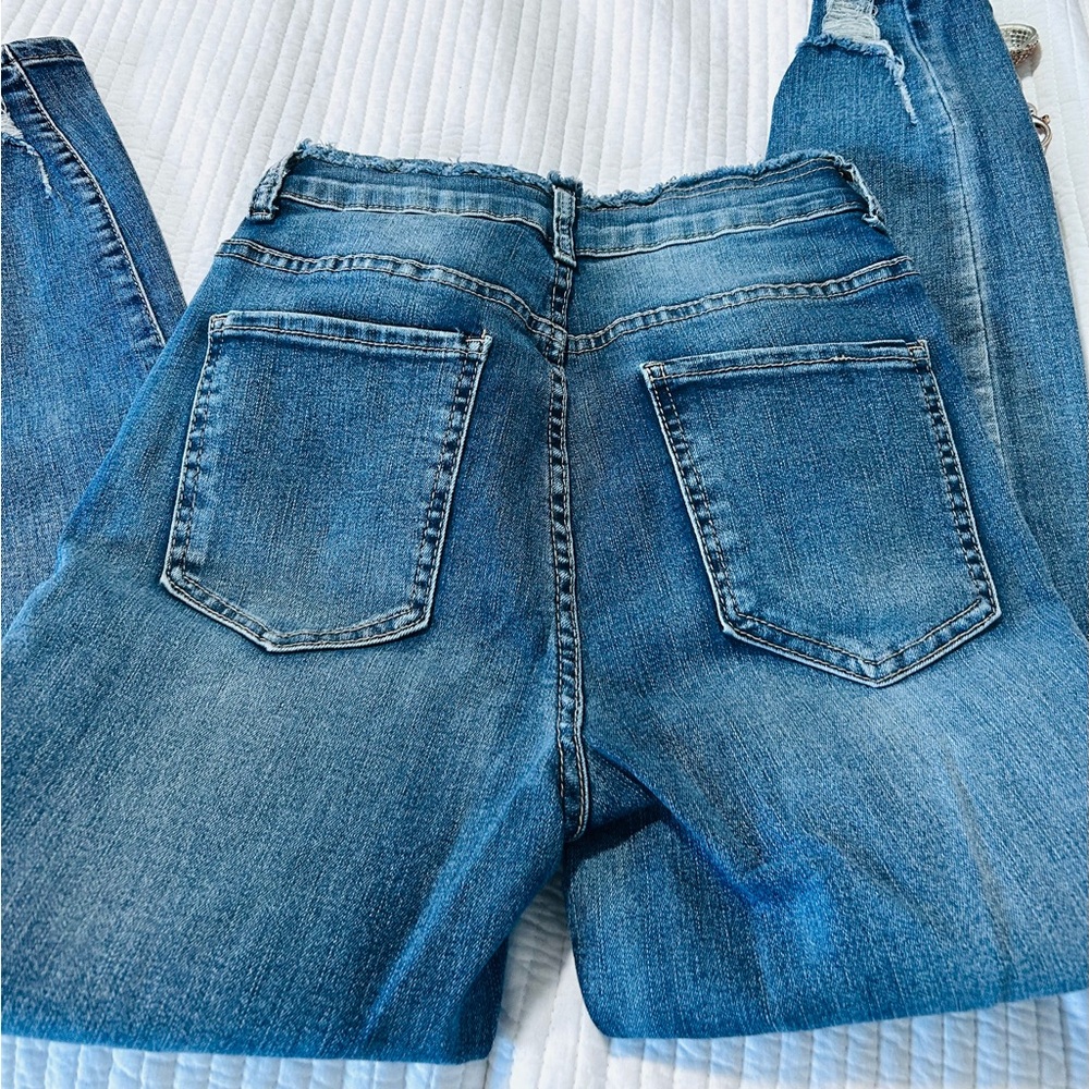 SHEIN High Rise Blue Jeans